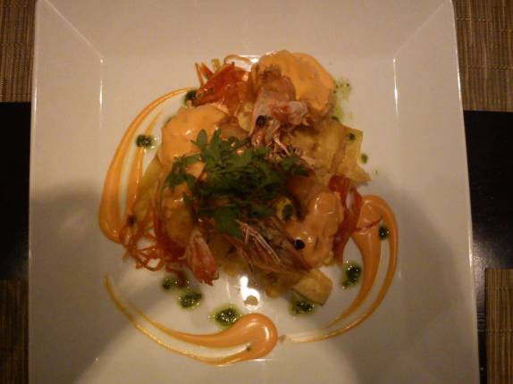 Delicioso ceviche no restaurante Zazu, em quito, no Equador